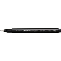 Tombow Fineliner MONO drawing pen, schwarz, Strichstärke 01