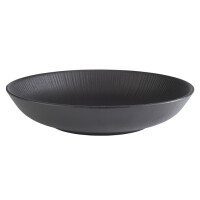 APS Speiseteller NERO tief, Durchmesser: 225 mm, schwarz