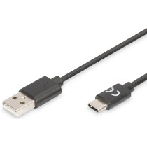 DIGITUS USB 2.0 Anschlusskabel, USB-C - USB-A Stecker, 4,0 m