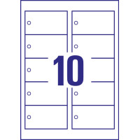 AVERY Zweckform Anhänger, Karton, 220 g qm, 90 x 50 mm, weiß