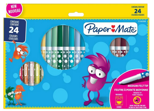 Paper:Mate Fasermaler Kids Colouring, 24er Blister