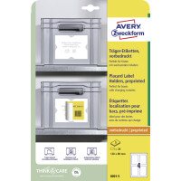 AVERY Zweckform Träger-Etiketten, 120x80 mm, weiß hellgrau