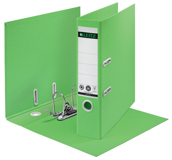 LEITZ Ordner Recycle, 180 Grad, 80 mm, grün