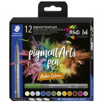 STAEDTLER Fasermaler pigment brush pen "Nature...