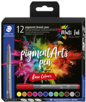 STAEDTLER Fasermaler pigment brush pen "Nature Colours"