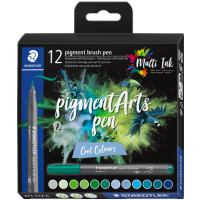 STAEDTLER Fasermaler pigment brush pen "Pastel...