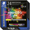 STAEDTLER Fasermaler pigment brush pen, 36er Kartonetui