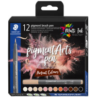 STAEDTLER Fasermaler pigment brush pen "Basic Colours"