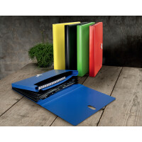 LEITZ Fächermappe Recycle, A4, PP, 6 Fächer, rot