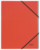 LEITZ Ordnungsmappe Recycle, DIN A4, Karton, 6 Fächer, rot