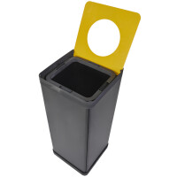 ALBA Wertstoffsammelbox für Restmüll, schwarz grün, 50 Liter