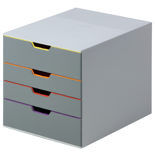 DURABLE Schubladenbox VARICOLOR MIX 4, 4 Schubladen, weiß