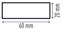 DURABLE Flächenschutzprofil S30R, Länge: 1 m, schwarz gelb