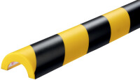 DURABLE Rohrschutzprofil P30, Länge: 1 m, schwarz gelb