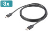 DIGITUS Daten- & Ladekabel-Set, USB-C - USB-C Stecker, 1,0 m