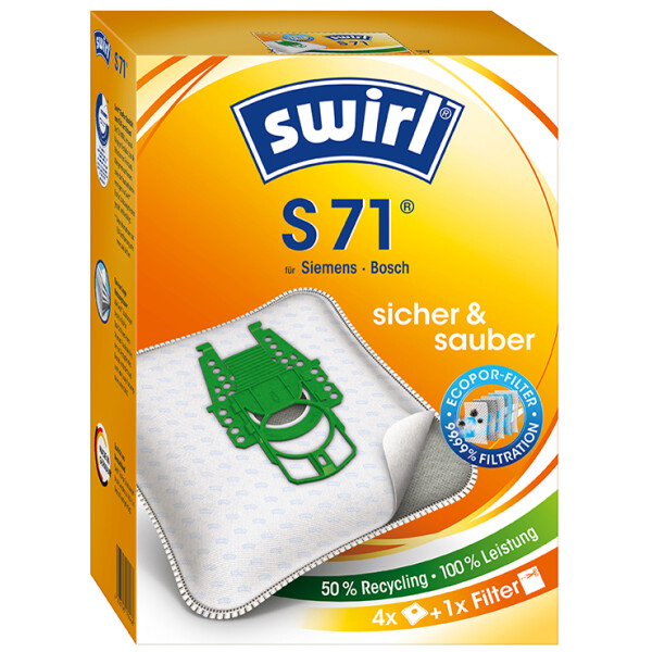 swirl Staubsaugerbeutel S 71, mit MicroporPlus-Filter