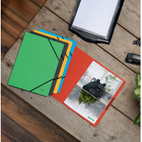 LEITZ Eckspanner Recycle, DIN A4, Karton 430 g qm, rot