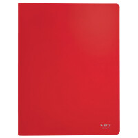 LEITZ Sichtbuch Recycle, A4, PP, mit 40 Hüllen, rot