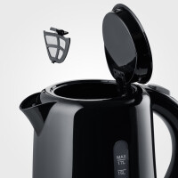 SEVERIN Wasserkocher WK 4322, 1,7 Liter, schwarz