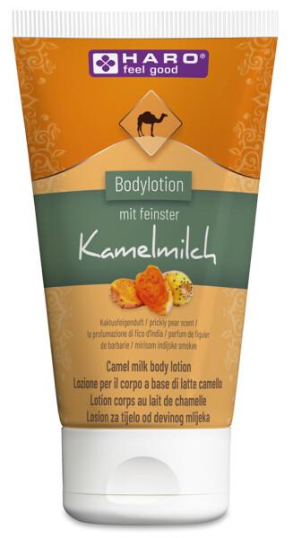 HARO Kamelmilch-Bodylotion mit Kaktusfeigenduft, 150 ml Tube