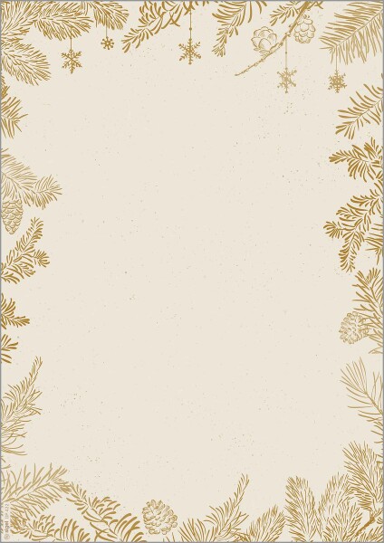 sigel Weihnachts-Motiv-Papier Golden Christmas, A4, 90 g qm