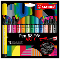 STABILO Fasermaler Pen 68 MAX, 24er Etui ARTY