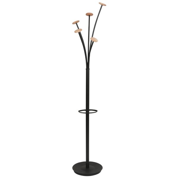 ALBA Garderobenst&auml;nder FESTIVAL, H&ouml;he: 1.870 mm,schwarz Holz