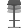 LogiLink Sitz-Steh-Schreibtisch, (B)1.200 mm, matt schwarz