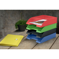 LEITZ Briefablage Recycle, A4, Polystyrol, schwarz