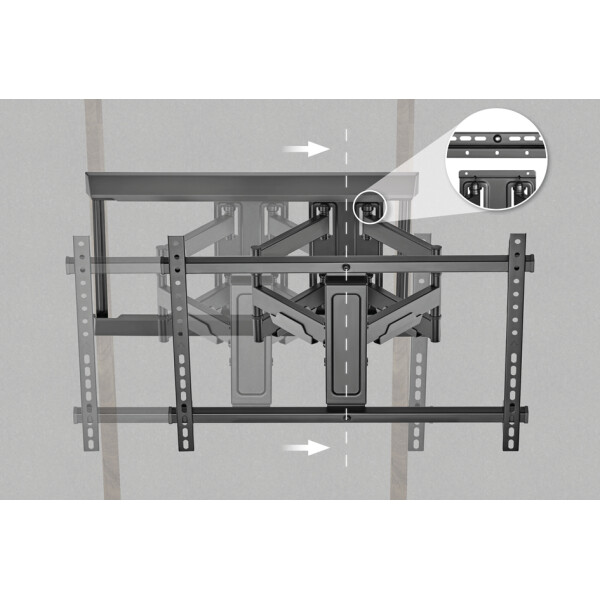 DIGITUS Full Motion TV-Wandhalterung, f&uuml;r 93,98 bis 203,2 cm