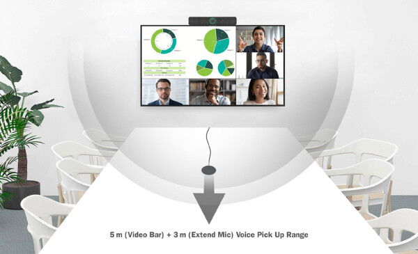 DIGITUS 4K All-In-One Video Bar Pro - Videokonferenz-System