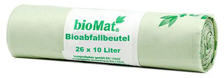 PAPSTAR Bioabfallbeutel "bioMAT", 10 Liter, grün