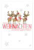 SUSY CARD Weihnachtskarte "Alpaka zwischen Hirschen"