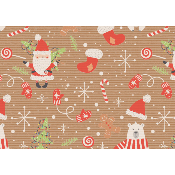 SUSY CARD Weihnachts-Geschenkpapier "Crazy Christmas"