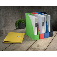 LEITZ Stehsammler Recycle, DIN A4, PS, hellrot