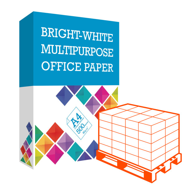 April Bright-White Multipurpose Kopierpapier A4 80g/m2 (1 Palette; 100.000 Blatt)