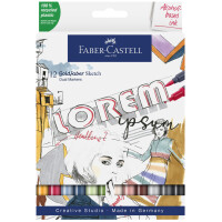 FABER-CASTELL Sketch Marker GOLDFABER, 24er Etui