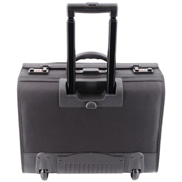 STOP Pilotenkoffer RPET SAMAR, aus recyceltem PET, schwarz