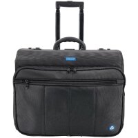 STOP Pilotenkoffer RPET SAMAR, aus recyceltem PET, schwarz