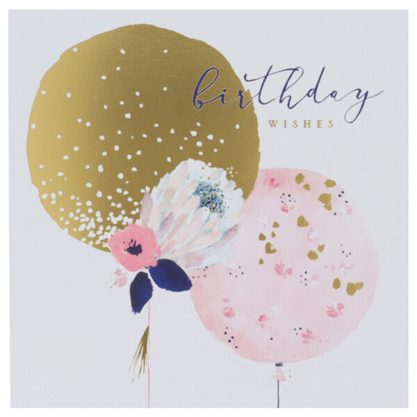SUSY CARD Geburtstagskarte "Swan lake flowers"