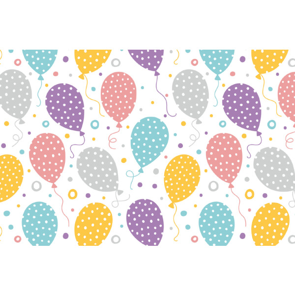 SUSY CARD Geschenkpapier "Party balloons", auf Rolle