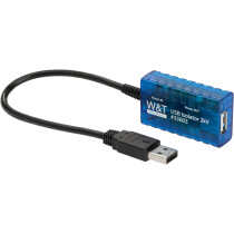 W&T USB-Isolator 2kV Hi-Speed, blau