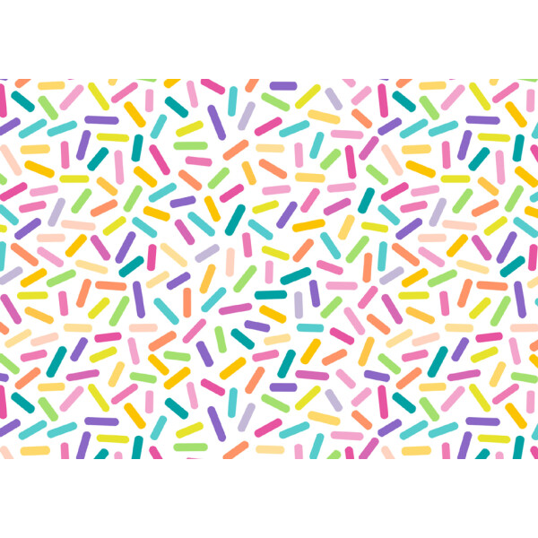 SUSY CARD Geschenkpapier "Sprinkles white", auf Rolle