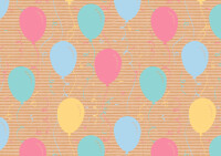 SUSY CARD Geschenkpapier "Colorful Balloons",...