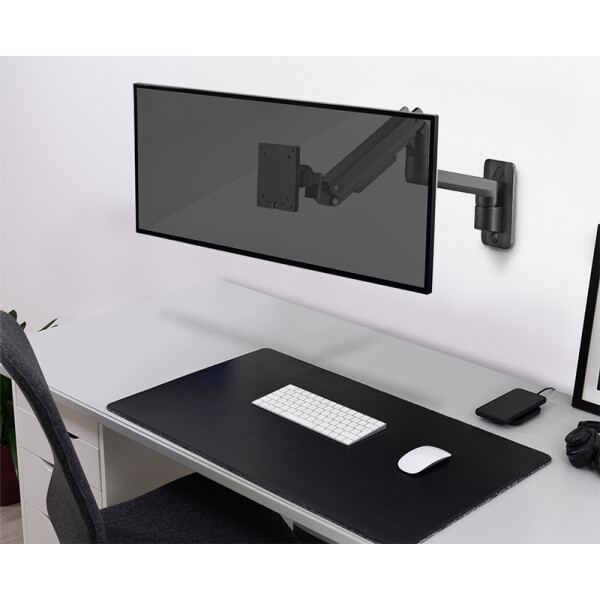 LogiLink Monitorarm zur Wandmontage, Armlänge: 424 mm