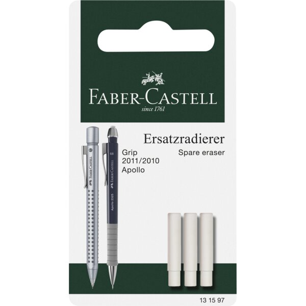 FABER-CASTELL Ersatzradierer f&uuml;r Druckbleistift GRIP