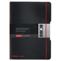 herlitz Notizheft my.book flex, A4, PP-Cover, schwarz