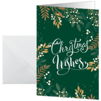sigel Weihnachtskarte "Christmas wishes", DIN...