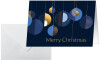 sigel Weihnachtskarte "Graphic Christmas balls", DIN A6 quer