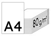 CLAIRALFA Multifunktionspapier hochweiß A4 80g/m2 - 1 Palette (80.000 Blatt)
